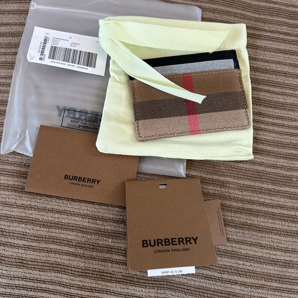 Burberry Plaid Patterns card holder - Picture 3 of 7